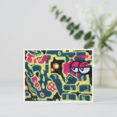 レトロなレンガの目 ポストカード (スタンド正面)