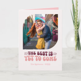 レトロなロゼの輝きのチャンピエンレトロニューイヤーフォト シーズンカード