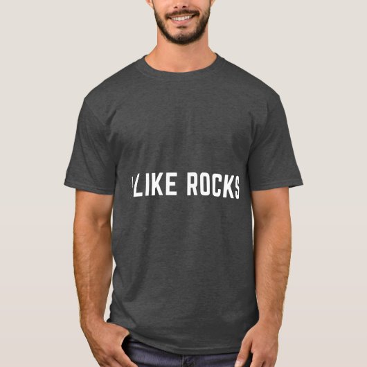 レトロなロックが好き Tシャツ (正面)