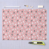 レトロなローラースケートとカセットテープ 薄葉紙 (クラフト)