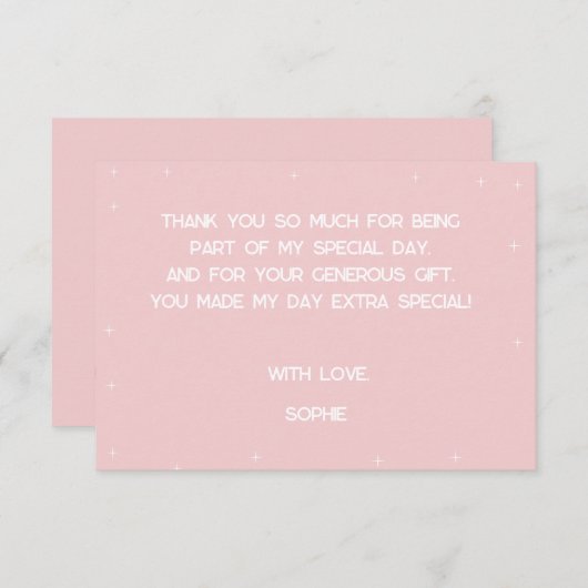 レトロなロー転がラスケートの誕生日パーティー サンキューカード (正面/裏面)