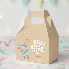 レトロなロー転がラスケートの誕生日パーティー フェイバーボックス