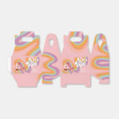 レトロなロー転がラスケートの誕生日パーティー フェイバーボックス (折り畳みなし)