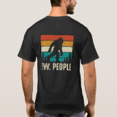 レトロなヴィンテージおもしろい父親の日 Tシャツ (裏面)