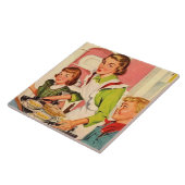 レトロなヴィンテージのキッチンデッキ タイル (側面)