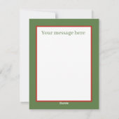 レトロなヴィンテージのクリスマスベア シーズンカード (裏面)