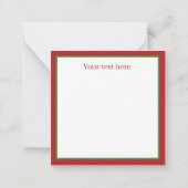 レトロなヴィンテージのクリスマス猫の追加文字 ノートカード (裏面)