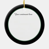 レトロなヴィンテージアートデコクリスマス追加 セラミックオーナメント (裏面)