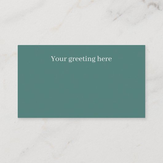 レトロなヴィンテージイースターの女の子による挨拶 名刺 (裏面)