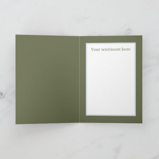 レトロなヴィンテージイースターの鳥を追加気持ち シーズンカード (内部)