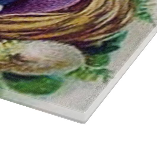 レトロなヴィンテージイースターエッグの花 カッティングボード (角)