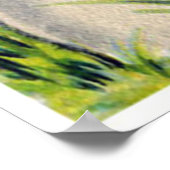 レトロなヴィンテージイースターバニーの子供の装飾のポスター ポスター (角)