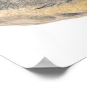 レトロなヴィンテージイースターバニーの装飾ポスター ポスター (角)