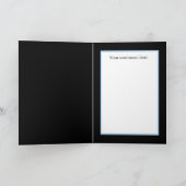 レトロなヴィンテージクリスマススノーカップル シーズンカード (内部)