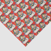 レトロなヴィンテージクリスマススノーカップル 薄葉紙 (詳細)