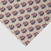 レトロなヴィンテージクリスマスディアタイルホリデー 薄葉紙 (詳細)