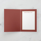 レトロなヴィンテージクリスマスディアーアド気持ち シーズンカード (内部)