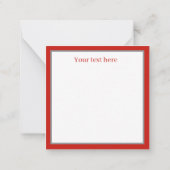 レトロなヴィンテージクリスマスレディーアド文字 ノートカード (裏面)