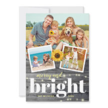 レトロなヴィンテージスタイルのひまわり家族写真コラージュ