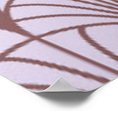 レトロなヴィンテージ中国の伝統的なパターンシームレス ポスター (角)