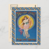 レトロなヴィンテージ広告、メイポール石鹸、 ポストカード (正面/裏面)