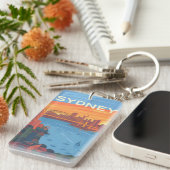 レトロなヴィンテージ旅行の土産シドニー・オーストラリア キーホルダー (正面右)