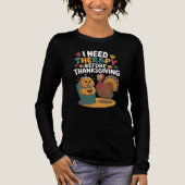 レトロな七面鳥のセラピー  トライブレンドＴシャツ (正面)