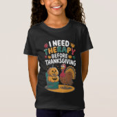 レトロな七面鳥のセラピー Tシャツ (正面)