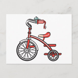レトロな三輪自転車 ポストカード