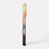 レトロな丘陵の日の出 iPhone 16ケース (右側面)