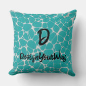 レトロな中世紀アニメスタイリッシュ寝室 クッション (正面)