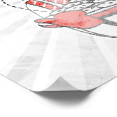 レトロな主婦パン ポスター (角)