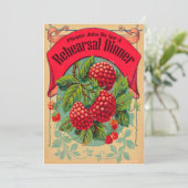 レトロな伝統オーチャードリハーサルのディナー招待 招待状 (スタンド正面)