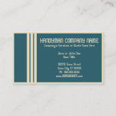 レトロな便利屋の名刺 名刺 (裏面)