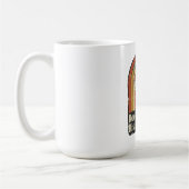 レトロな信仰デザイン　根付いて高く昇る コーヒーマグカップ (左)