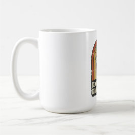 レトロな信仰デザイン 根付いて高く昇る コーヒーマグカップ