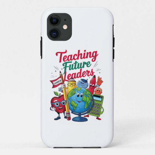 レトロな先生が未来のリーダーを育てる 学校 Case-Mate iPhoneケース (裏面)