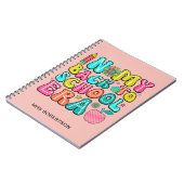 レトロな先生のスパイラルノート ノートブック (左側)