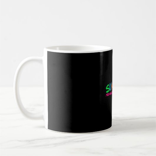 レトロな先生の夏休みの思い出 コーヒーマグカップ (左)