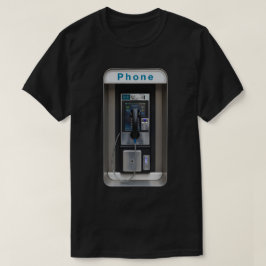 レトロな公衆電話デザイン、ビンテージの電話ボックスアート Tシャツ