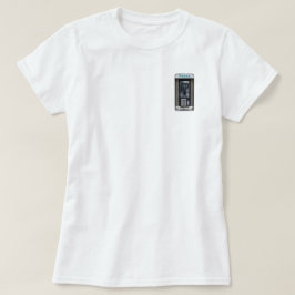 レトロな公衆電話デザイン、ビンテージの電話ボックスアート Tシャツ