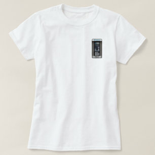 レトロな公衆電話デザイン、ビンテージの電話ボックスアート Tシャツ