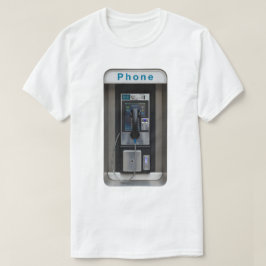 レトロな公衆電話デザイン、ビンテージの電話ボックスアート Tシャツ