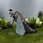 レトロな円 ゴルフタオル