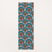 レトロな円 ヨガマット (正面)