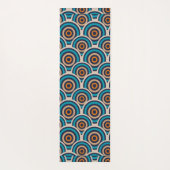 レトロな円 ヨガマット (裏面)