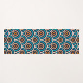 レトロな円 ヨガマット (正面(横))