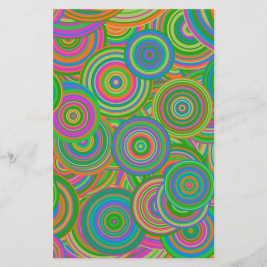 レトロな円 便箋 (正面)