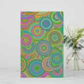 レトロな円 便箋 (スタンド正面)