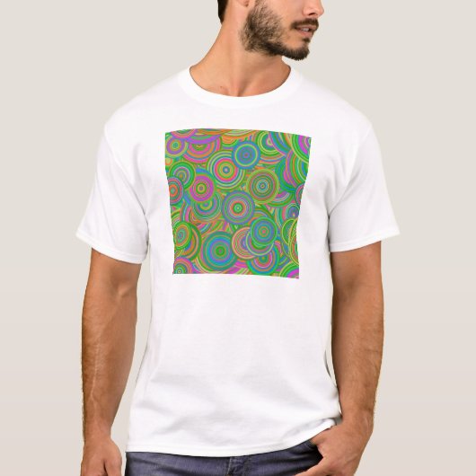 レトロな円 Tシャツ (正面)